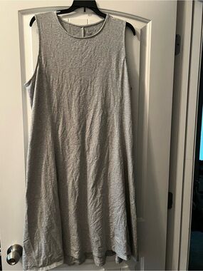 Apt. 9 Light Gray Sleeveless A-Line Midi Dress